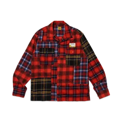 HUMAN MADE Crazy Check L/S Shirt "Red"