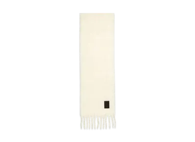 Salvatore Ferragamo Double Scarf With Fringing "Mascarpone"