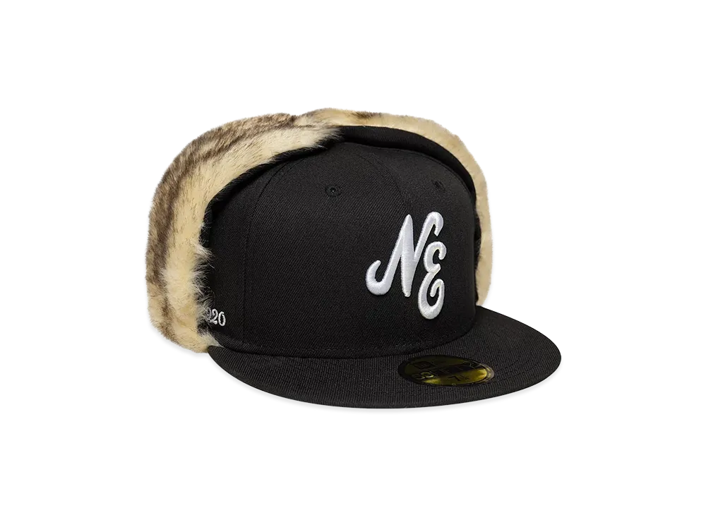 NEW ERA Black Dogear 59Fifty Fitted Cap "Black"
