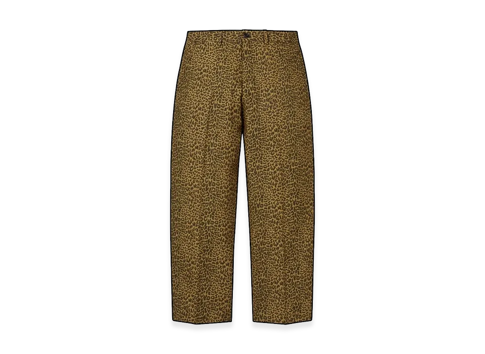 Supreme Leopard Wool Trouser "Tan"
