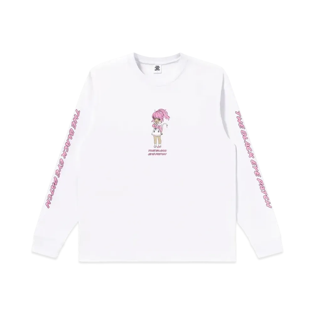 BlackEyePatch Devil Girl L/S Tee "White"