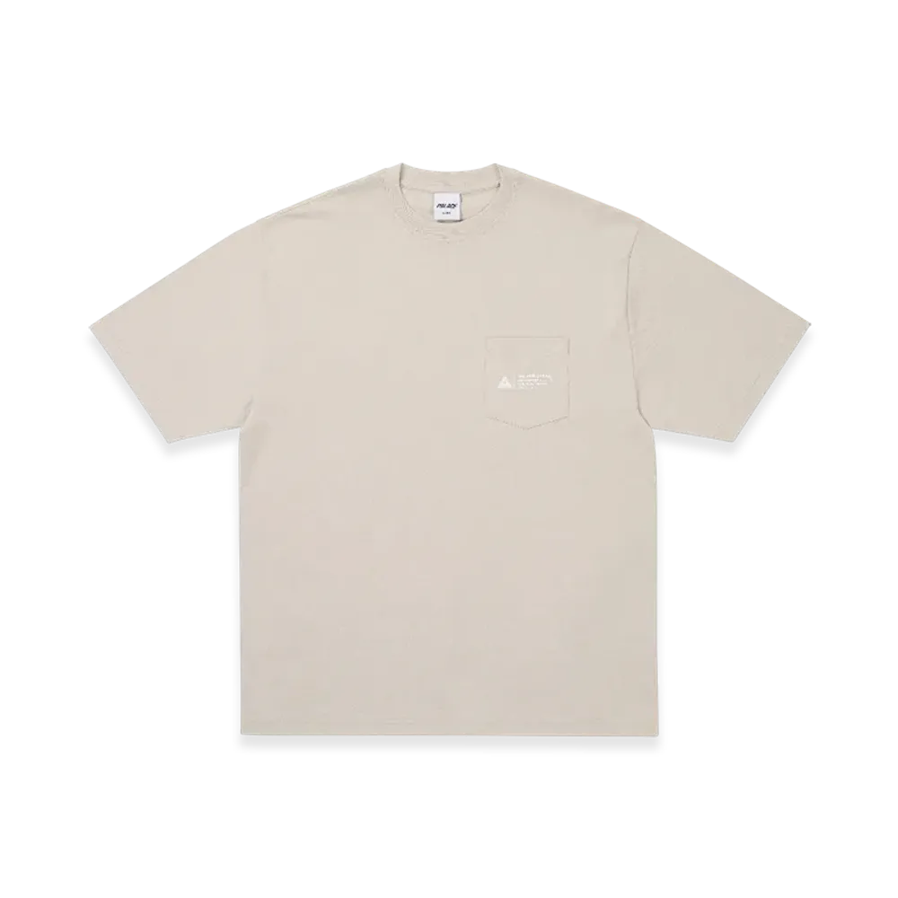 PALACE Shop Locator Pocket T-Shirt "Stoney Grey"