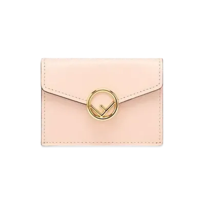 FENDI Micro Tri-Fold Wallet Leather "Pink"