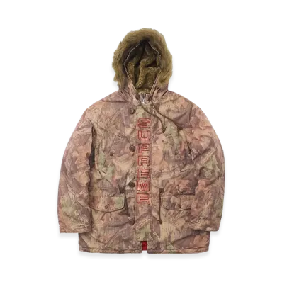 Supreme Spellout N-3B Parka (19FW) "Advantage Timber Camo"