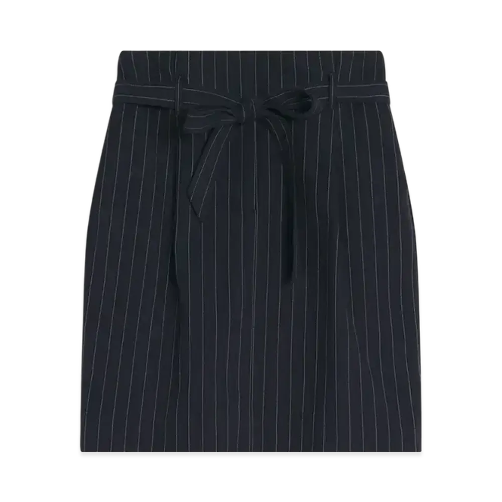 Maison Kitsune Paper Bag Pleats Skirt "Slate Grey"