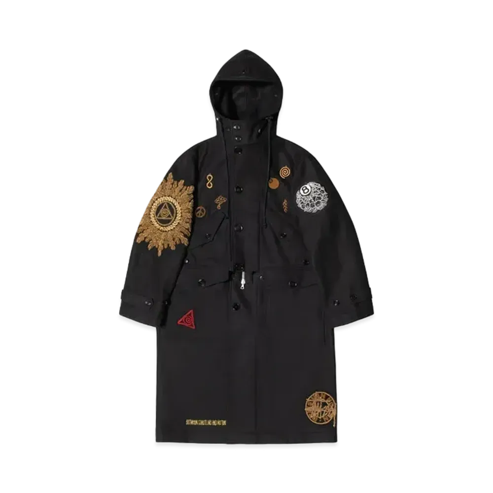 Stussy x Dries Van Noten Wool-Blend Military Parka "Black"