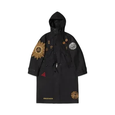 Stussy x Dries Van Noten Wool-Blend Military Parka "Black"