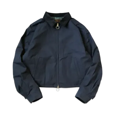 KAPITAL Cotton Weather Oil Coating Drizzler Jacket "Navy"
