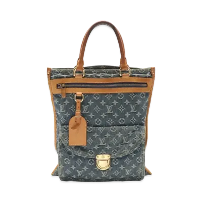 Louis Vuitton Flat Shopper Monogram Denim