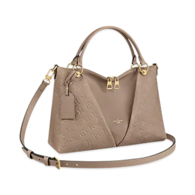 Louis Vuitton Monogram Empreinte V Tote MM "Turtledove"