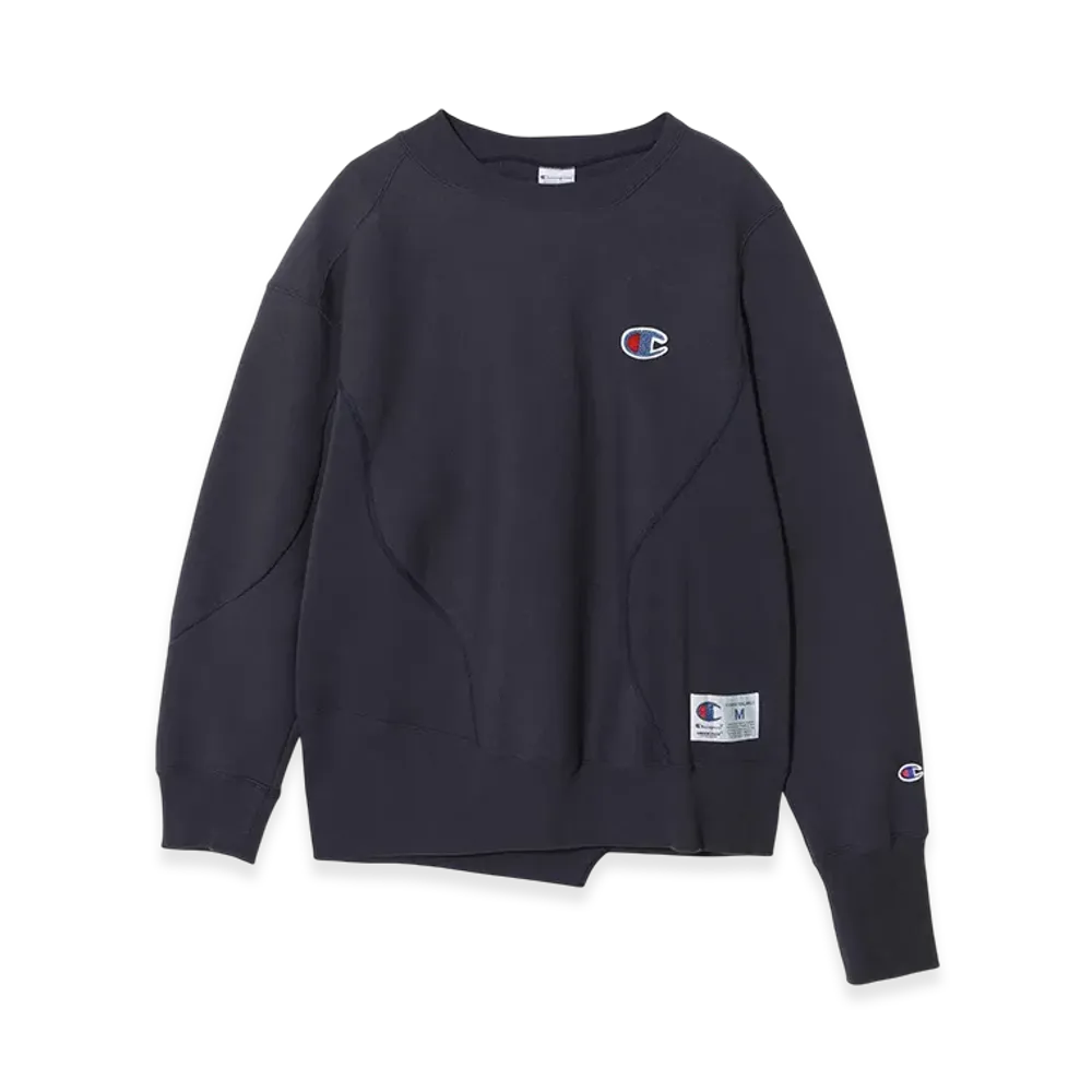 UNDERCOVER x Champion Cotton Polyester Fleece Lined Sweat Pullover "Navy"