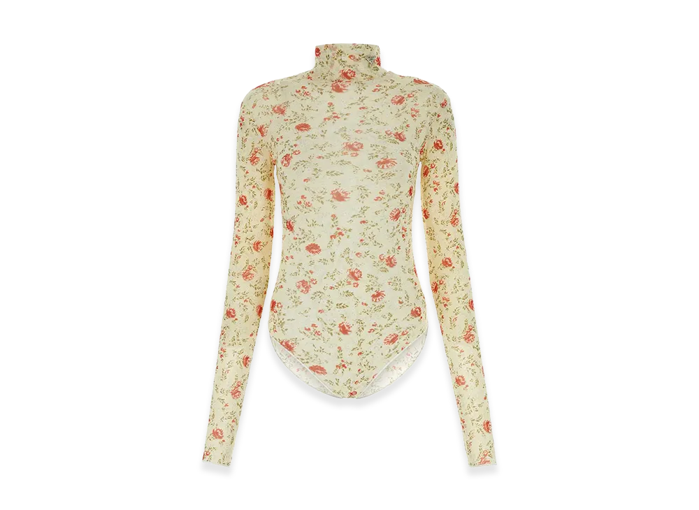 PRADA Women's Printed Nylon Bodysuit "Multicolor"