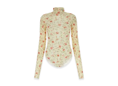 PRADA Women's Printed Nylon Bodysuit "Multicolor"