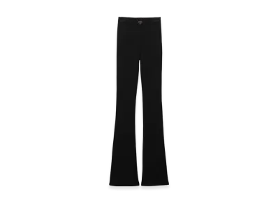 PRADA Women's Ribbed Knit Jersey Pants "Black"