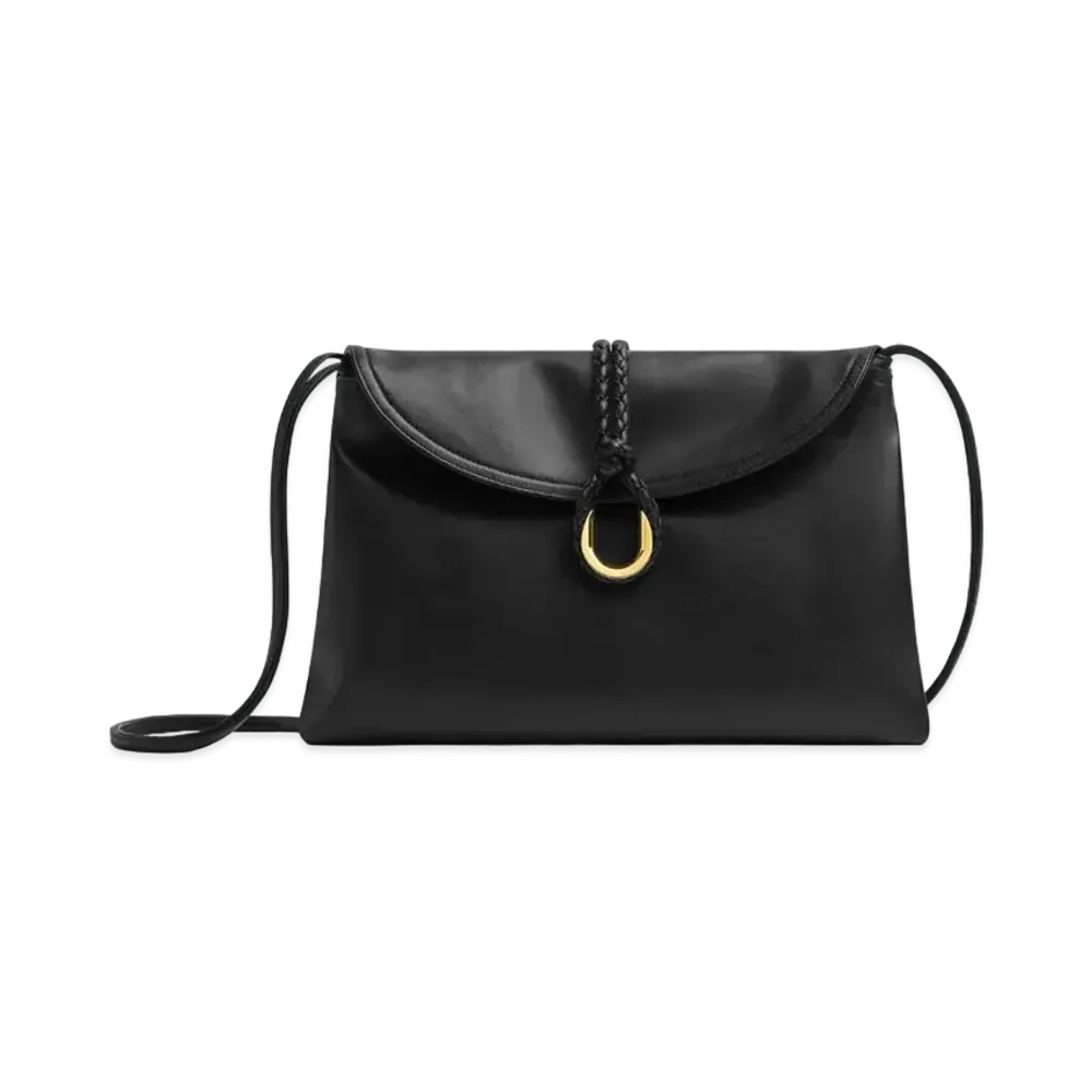 Bottega Veneta Medium Liberta Smooth Calf Leather "Black"