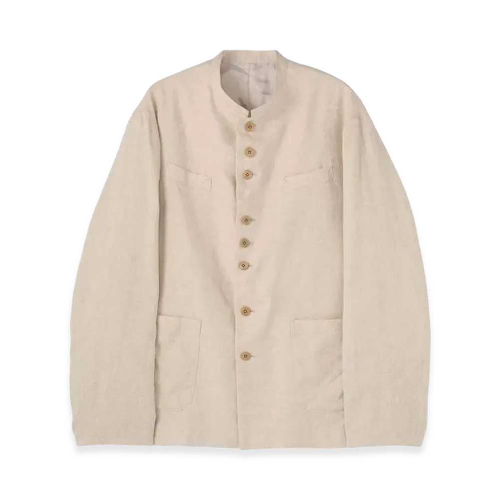 S'YTE LI/C Washer Twill Tie Dye Stand 2Way 8BS Big Jacket "Beige"