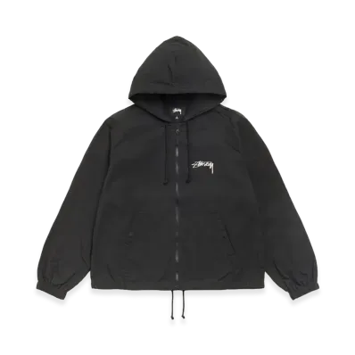 Stussy Waxed Cotton Beach Shell "Black"