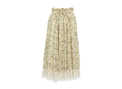 Dior Women's Cotton Long Skirt "Beige"