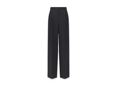 Dior Women's Flared Pants Wool Silk "Black"