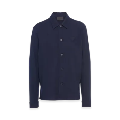 PRADA Wool Blend Shirt "Blue"