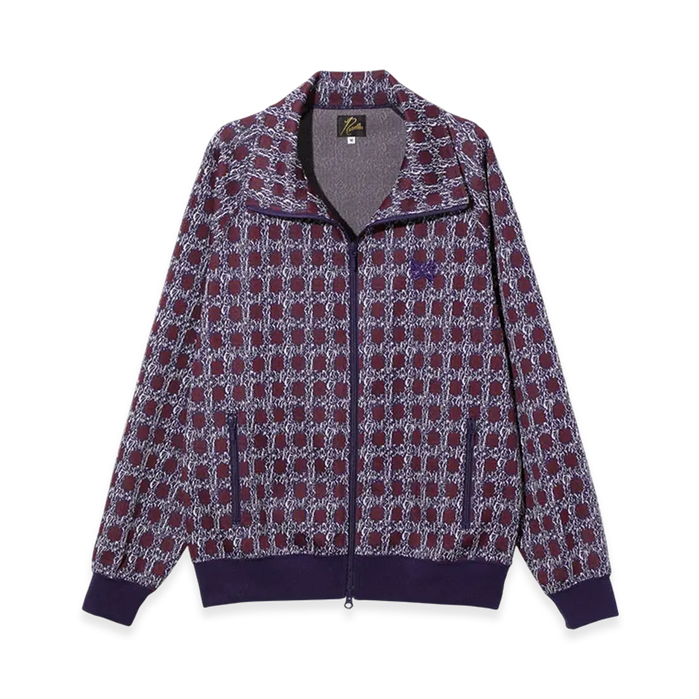 NEEDLES Track Jacket - Poly Jacquard "Purple"