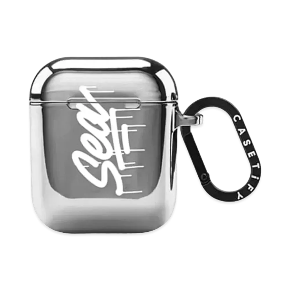 WIND AND SEA x CASETIFY x it's a living LOGO MIRROR Air Pods (2nd generation) Case "Mirror Silver"