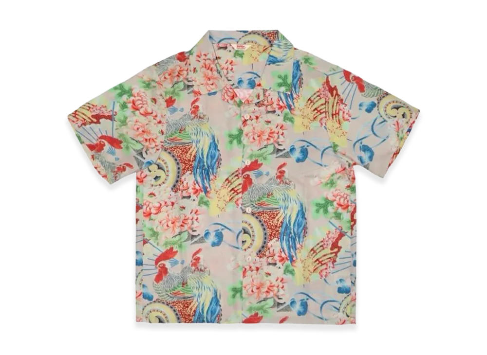SAPEur Onagadori Print Aloha S/S Shirt "Multi"