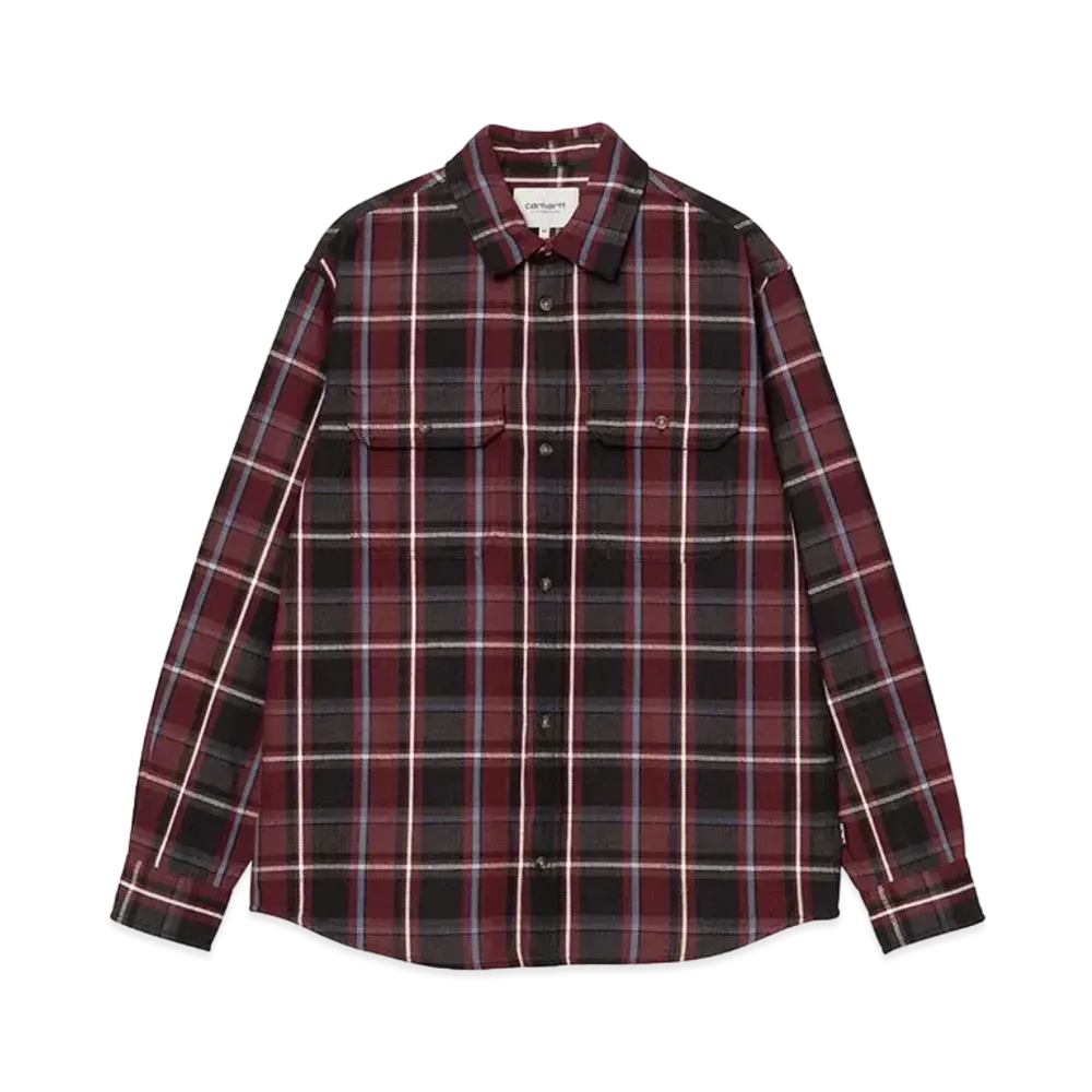 Carhartt Wip L/S Hobart Shirt "Hobart Check,Black"