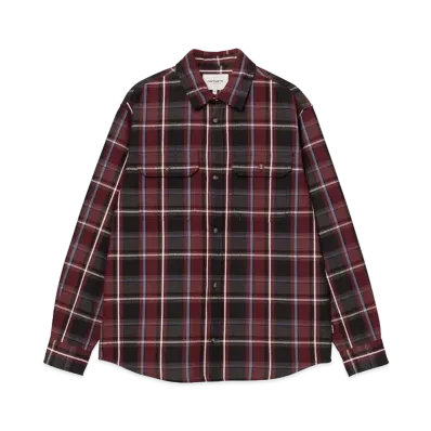 Carhartt Wip L/S Hobart Shirt "Hobart Check,Black"