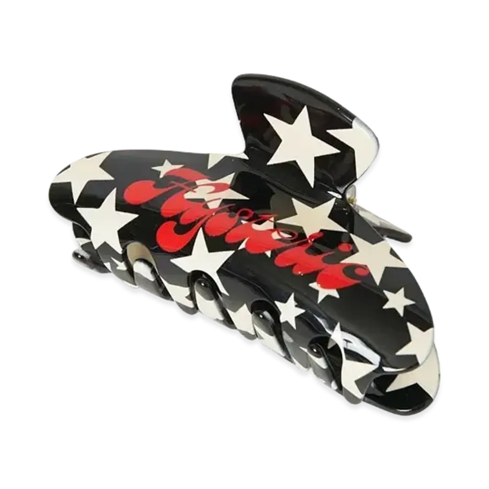 HYSTERIC GLAMOUR Classic Star Pattern Hair Clips "Black"