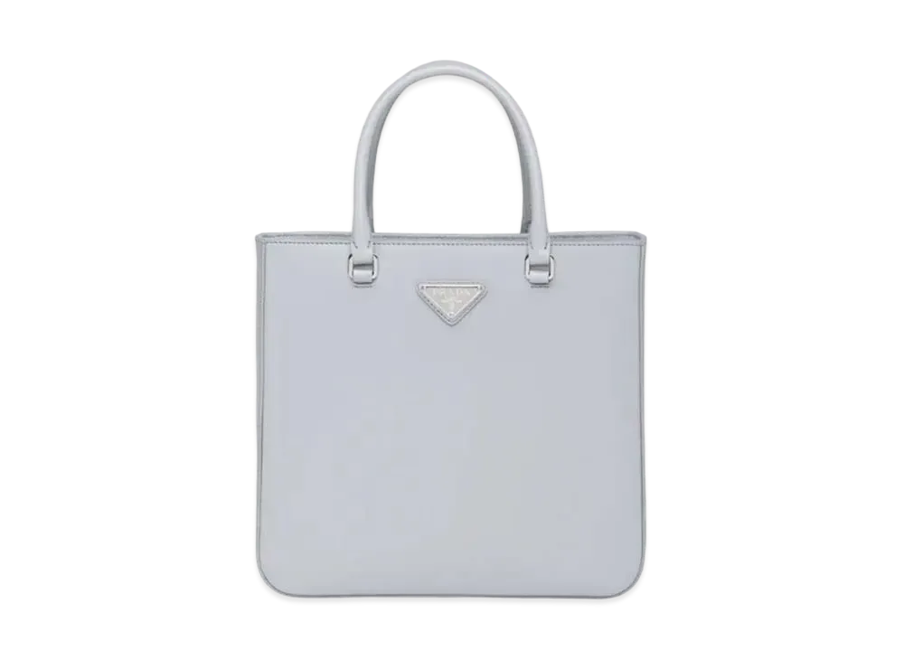 PRADA Brushed Leather Handbag "Blue"