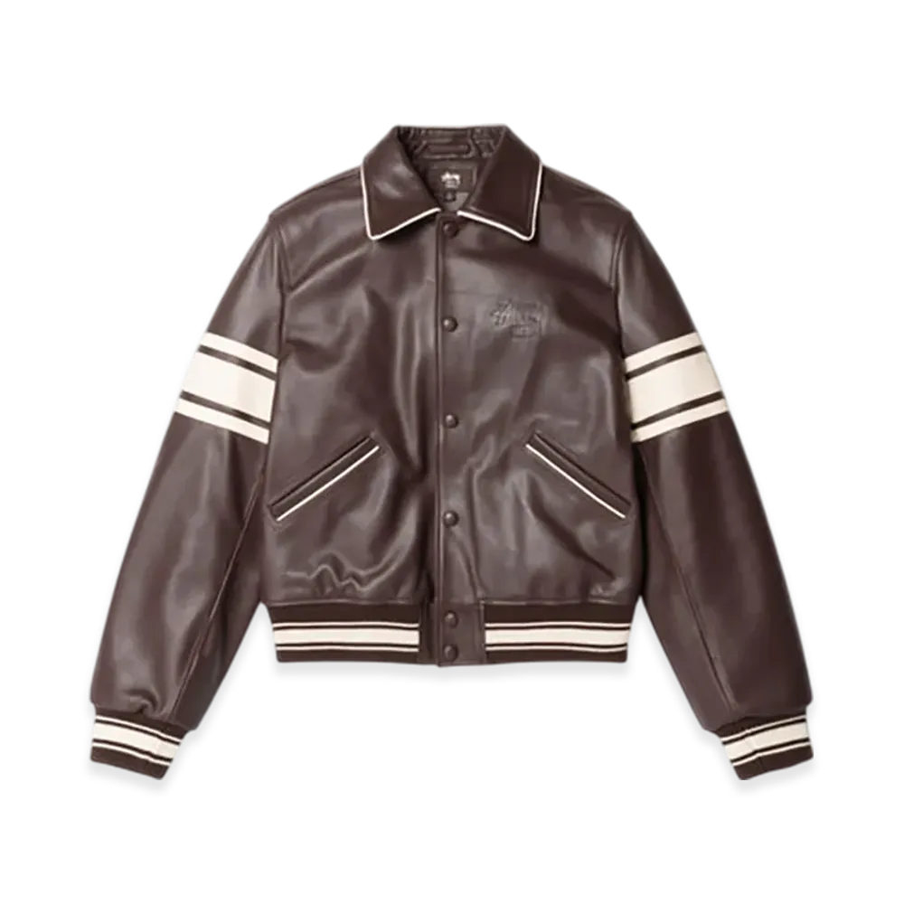 Stussy x Wales Bonner Leather Varsity "Brown"