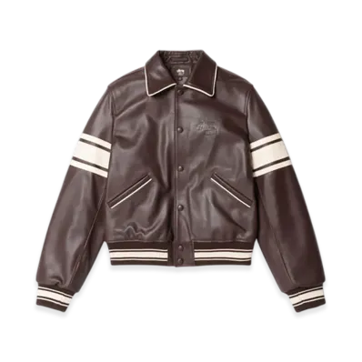 Stussy x Wales Bonner Leather Varsity "Brown"