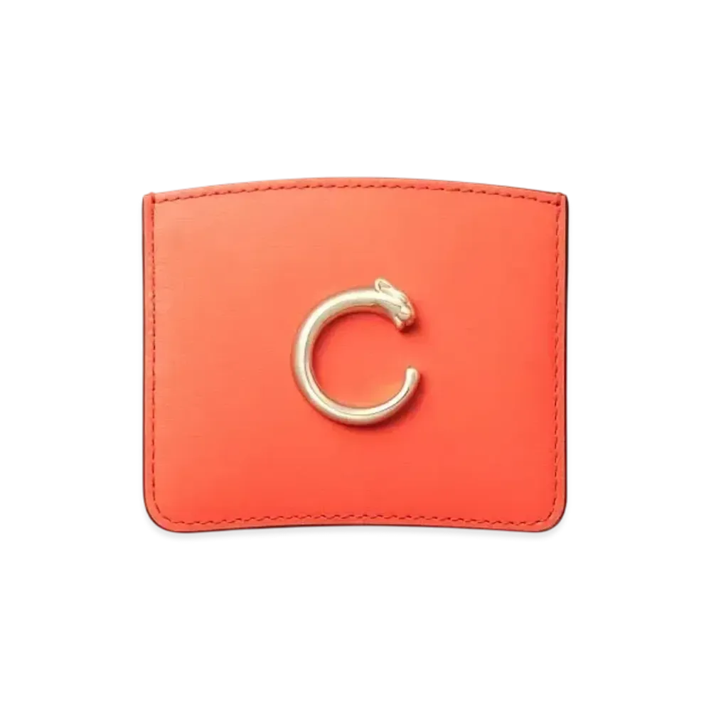 Cartier Simple Card Holder, Panthere de Cartier "Tangerine"