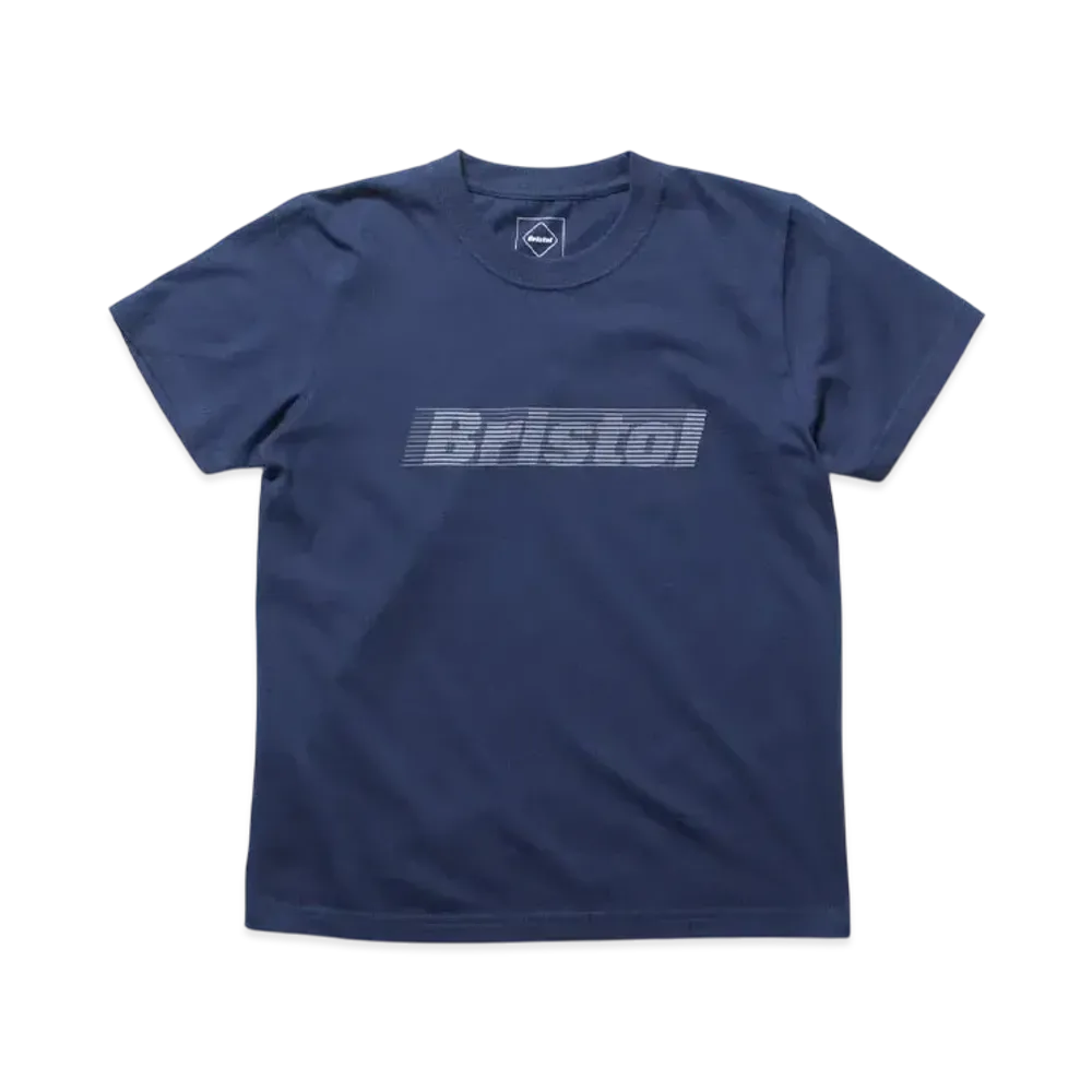 F.C.Real Bristol for Kids Effect Line Logo S/S Tee "Navy"