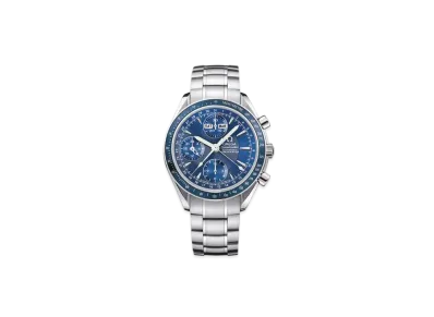 OMEGA Speedmaster Date Day-Date Triple Calendar Chronograph 40MM "Stainless Steel/Silver/Blue" 3222.80.00