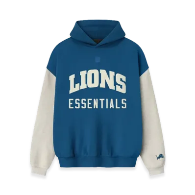 FEAR OF GOD ESSENTIALS Lions Sport Hoodie "Blue Sapphire/Heather Stone"