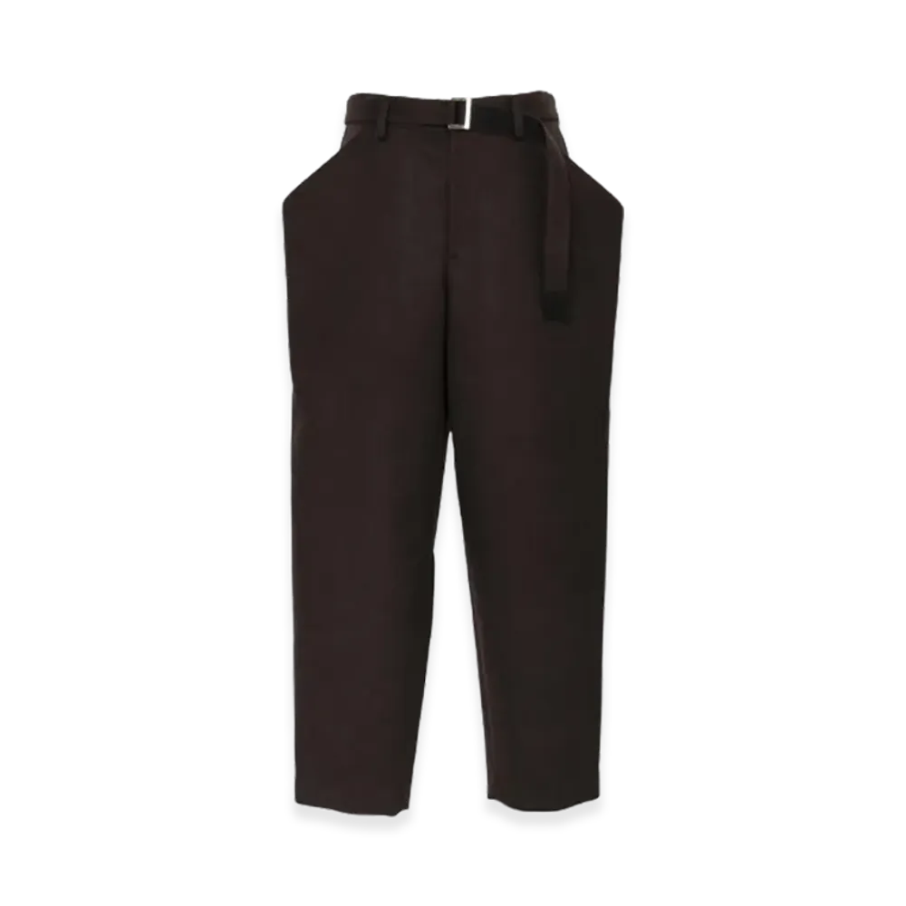 sacai Wool Melton Pants "Brown"