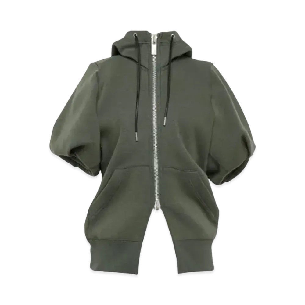 sacai Sponge Sweat Hoodie "Khaki"