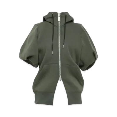 sacai Sponge Sweat Hoodie "Khaki"