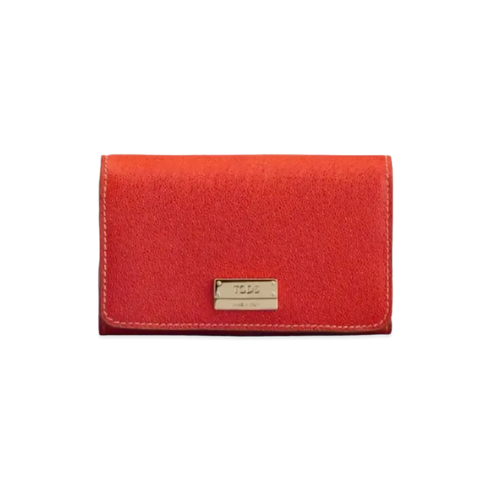 TOD'S Enb P.F. TriFold Medio "Orange"