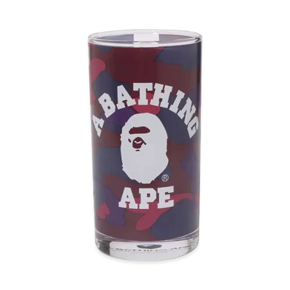 A BATHING APE Color Camo College Glass "Purple"