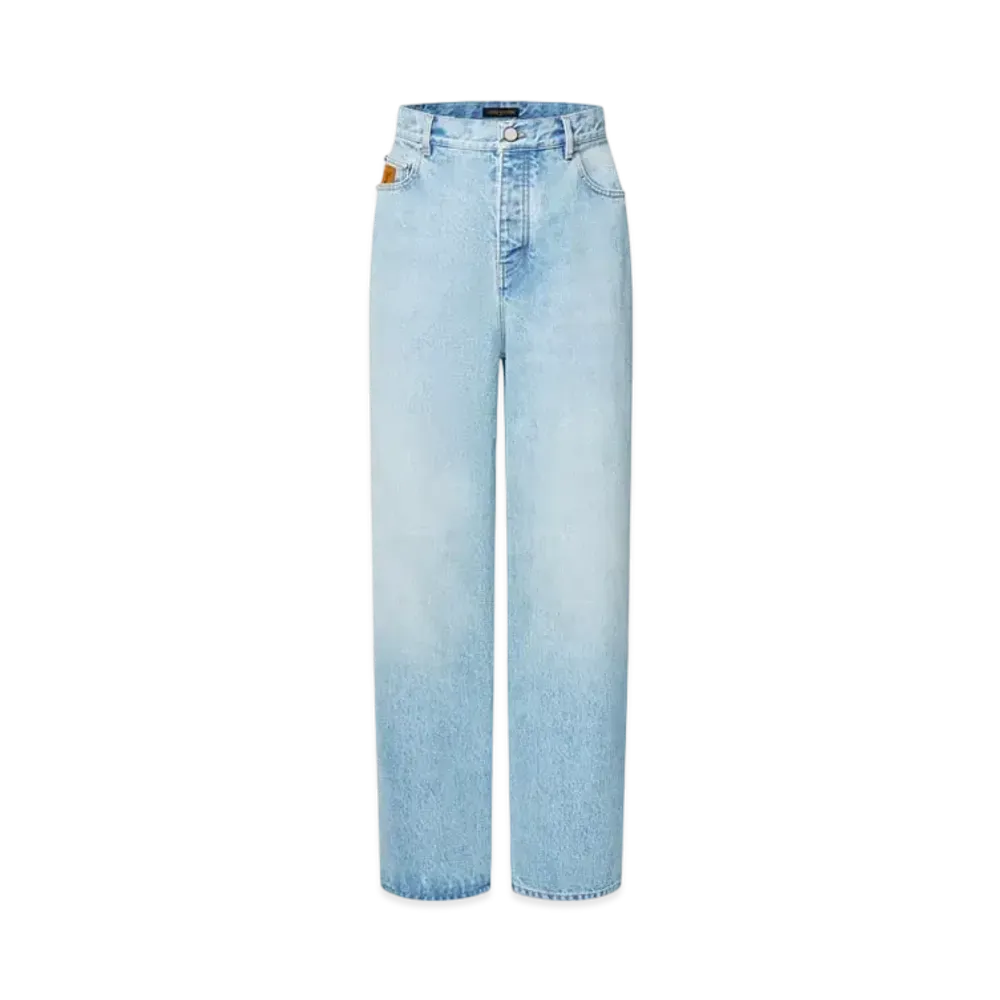 Louis Vuitton Wide Leg Fit Denim Pants "Dyed Indigo"