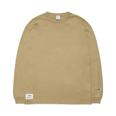 WTAPS Academy / LS / Cotton. Champion "Beige" (780)