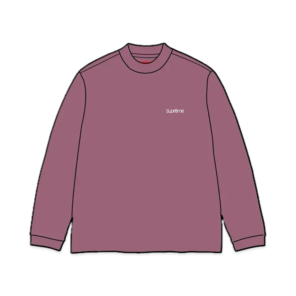 Supreme Mock Neck L/S Top "Dusty Plum"