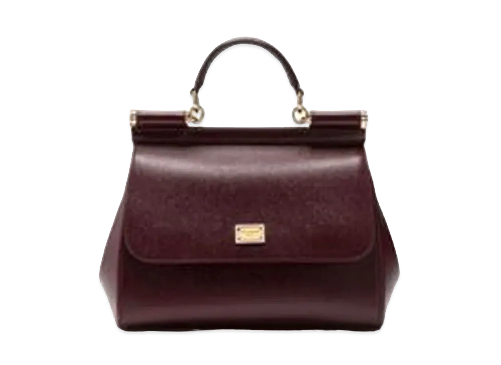 Dolce&Gabbana Sicily Bag Medium Dauphine Leather "Violet"