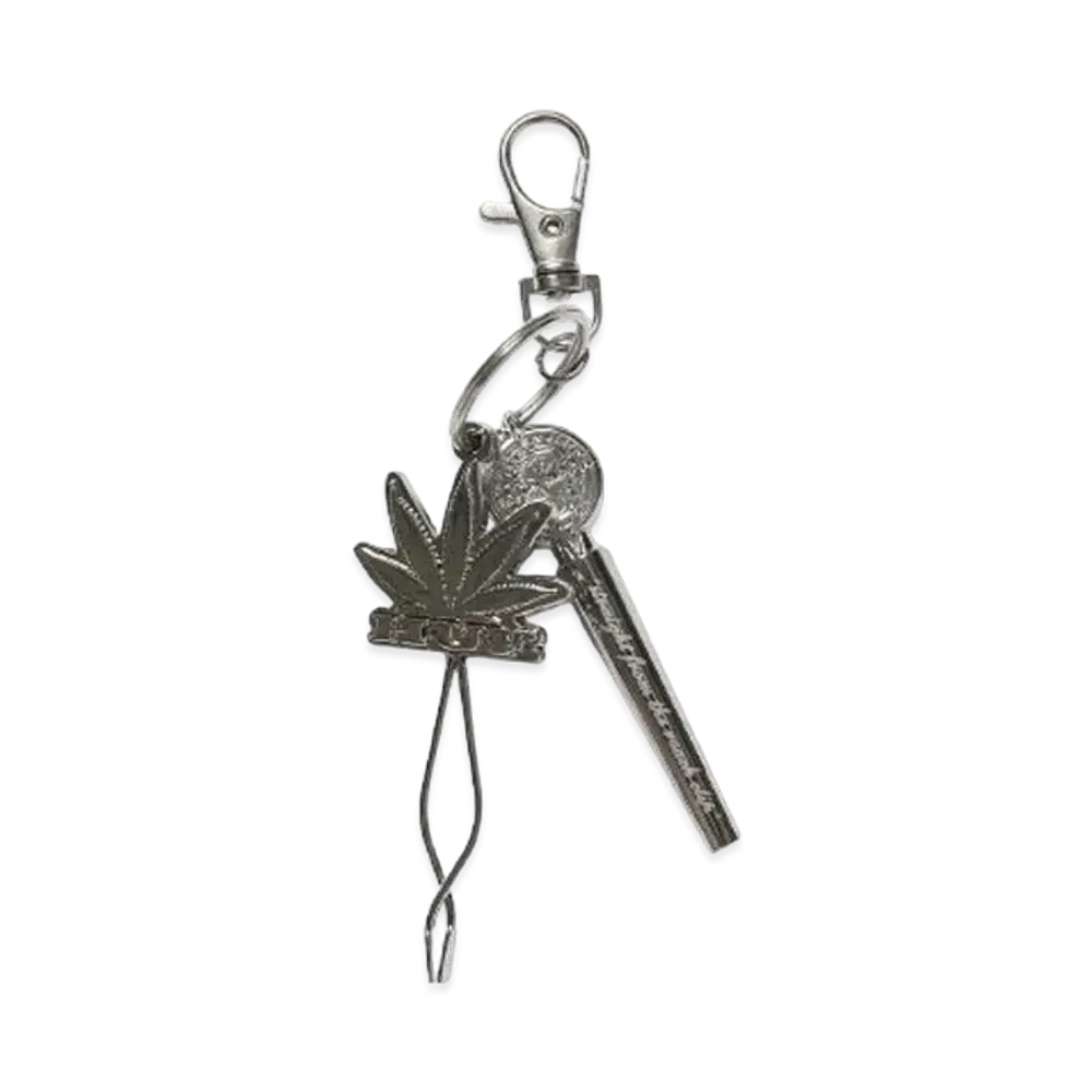 HUF x CYPRESS HILL "420" From The Roach Clip Keychain "Silver"