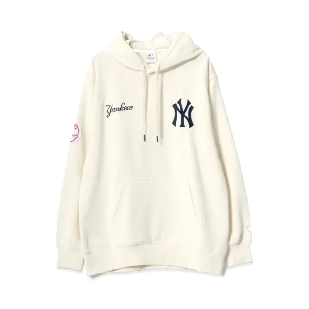 MLB Fleece Lining Logo Patch One Point Embroidery Sweatshirt Hoodie "Off White"