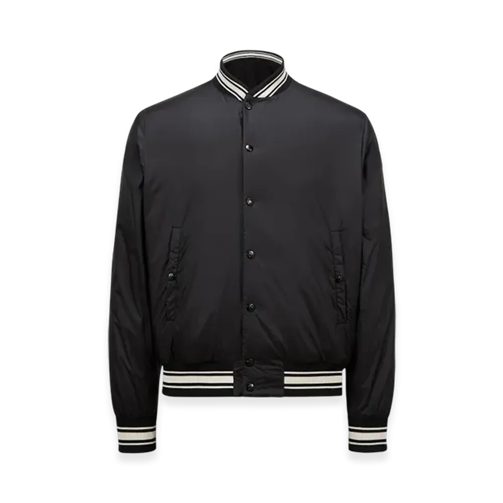 MONCLER Bouchet Reversible Down Varsity Jacket "Black"
