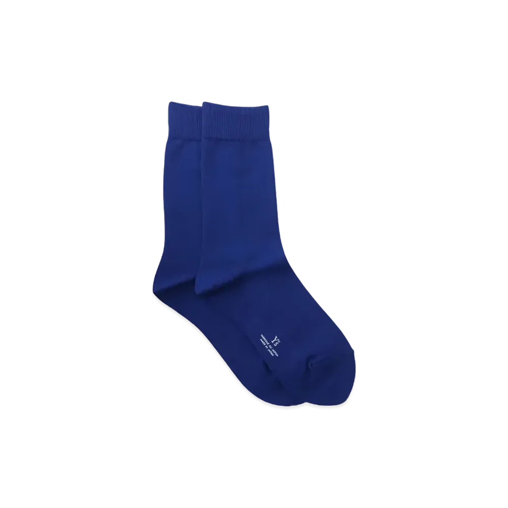 Yohji Yamamoto Y's NY PLAIN STITCH CLASSIC SOCKS "Blue"